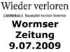 Wormser Zeitung • 9.07.2009